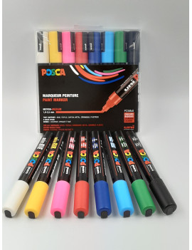 MARQUEUR POSCA MOYEN PAR 8 UNITES