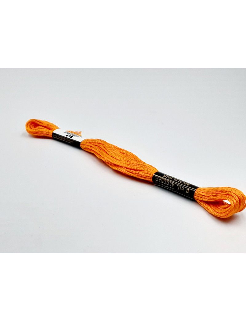 FIL A BRODER COTON 8 M - COULEUR ORANGE 306