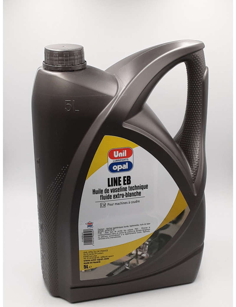 HUILE DE VASELINE POUR MACHINE A COUDRE BIDON 5 L