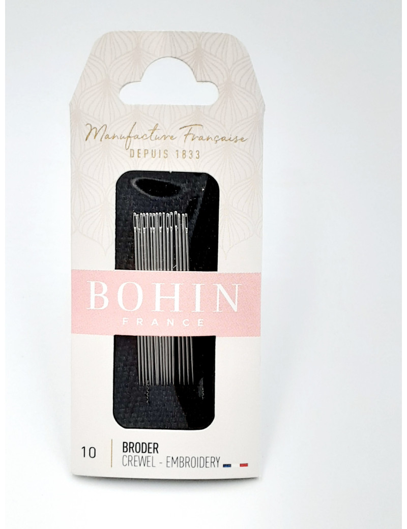 ETUI DE 15 AIGUILLES A BRODER N°10