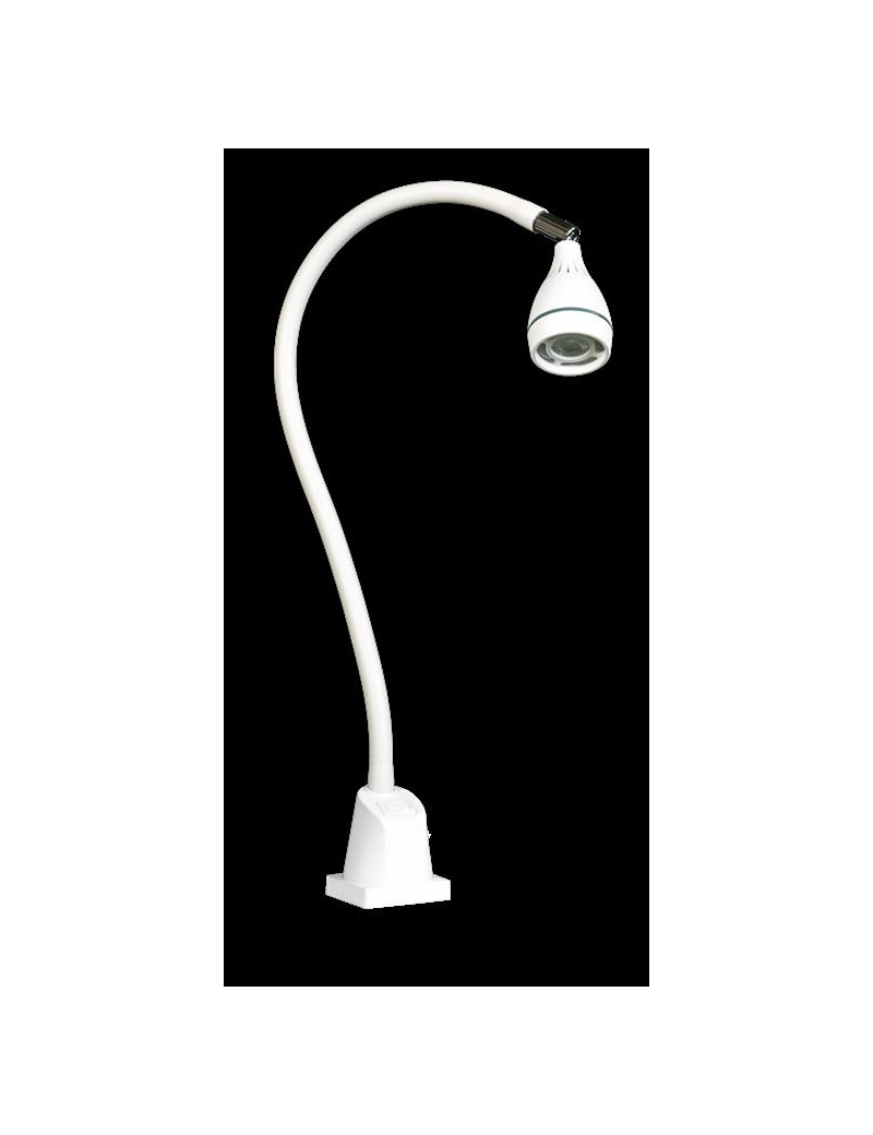 LAMPE LED CLARA 4.2 W BRAS FLEXIBLE 100 CM 230 V AVEC ETRIER - BLANC