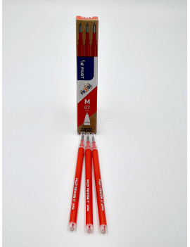SET DE 3 RECHARGES FRIXION BALL -ROUGE- POINTE MOYENNE