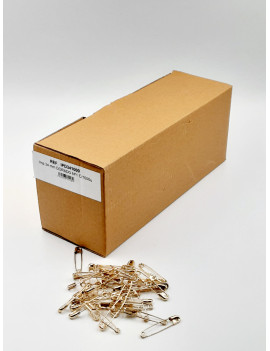 EPINGLES DE SURETE DOREES 34 MM EN BOITE DE 1000 UNITES