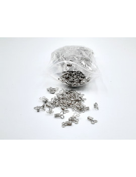 CROCHETS BOHIN N° 2 COLORIS ARGENT MALES BOITE DE 1000