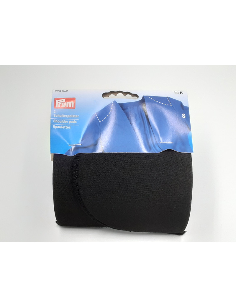 Épaulettes à coudre « demi-lune » S, noir- Sachet de 2