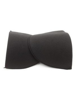 Épaulettes à coudre « demi-lune » M-L, noir - Sachet de 2