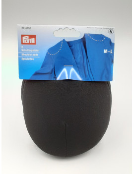 Épaulettes à coudre « Raglan » M-L, noir - Sachet de 2