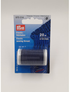 FIL A COUDRE ELASTIQUE 0.5 MM X 20 METRES BLEU MARINE