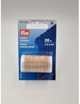 FIL A COUDRE ELASTIQUE 0.5 MM X 20 METRES SABLE