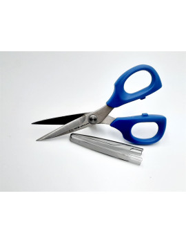 CISEAUX BRODERIE AVEC PROTECTEUR 135 MM BLEU