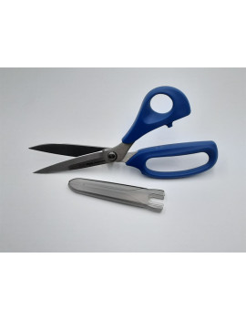 CISEAUX COUTURIERE AVEC PROTECTEUR 210 MM BLEU
