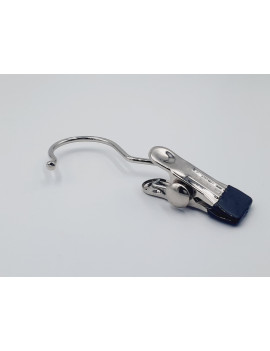CROCHET PINCE 12 CM CHROME A L'UNITE
