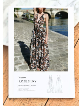 ROBE LONGUE SILKY PATRON PAPIER DU 34 AU 42