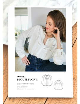 CHEMISE FEMME FLORY PATRON PAPIER DU 34 AU 42