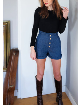 SHORT FEMME TINO PATRON PAPIER DU 34 AU 46 SHORT FEMME TINO PATRON PAPIER DU 34 AU 46