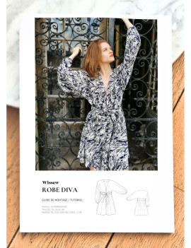 ROBE DIVA PATRON PAPIER DU 34 AU 42