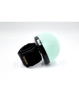 PELOTE TISSU BRACELET AJUSTABLE VERT D'EAU