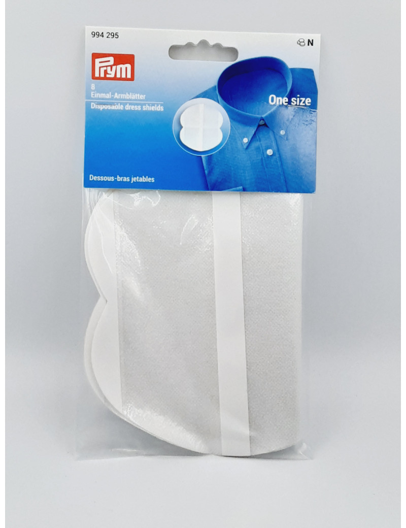 DESSOUS DE BRAS JETABLES AUTOCOLLANTS COLORIS BLANC - 4 PAIRES