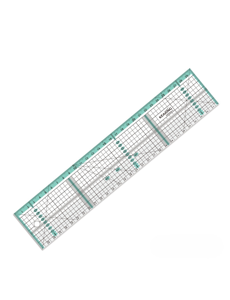 REGLE 30 CM AVEC BORD METALLIQUE POUR DECOUPE AU CUTTER