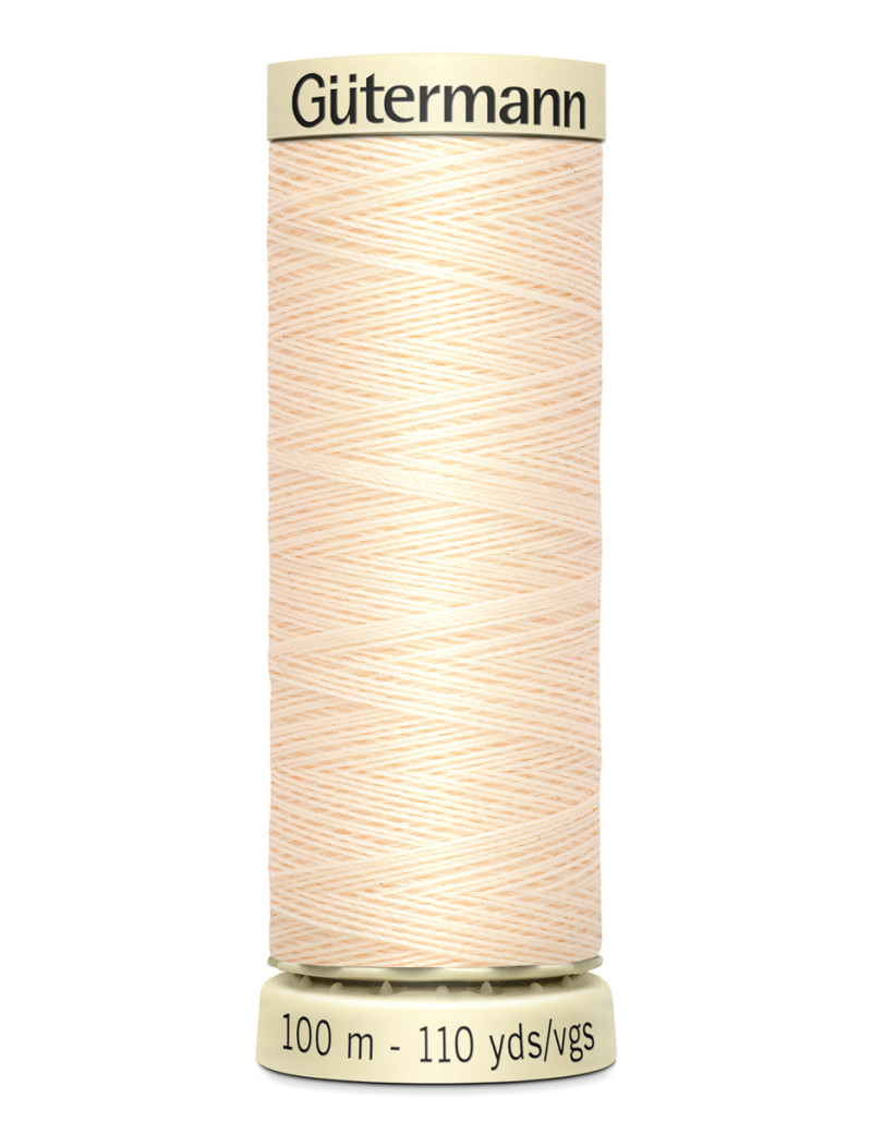 FIL GUTERMANN 100 % POLYESTER 100 M CHAMPAGNE