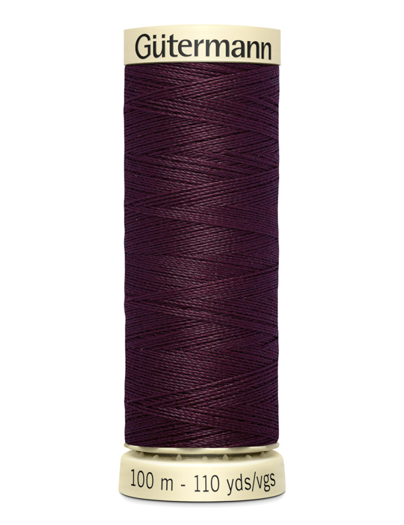 FIL GUTERMANN 100 % POLYESTER 100 M PRUNE