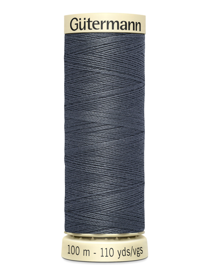 FIL GUTERMANN 100 % POLYESTER 100 M CHARBON