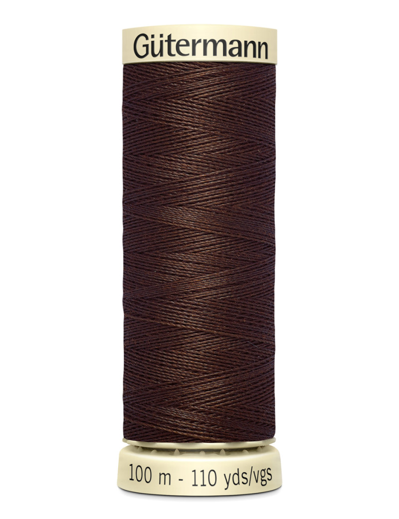 FIL GUTERMANN 100 % POLYESTER 100 M CHOCOLAT