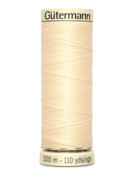FIL GUTERMANN 100 % POLYESTER 100 M IVOIRE