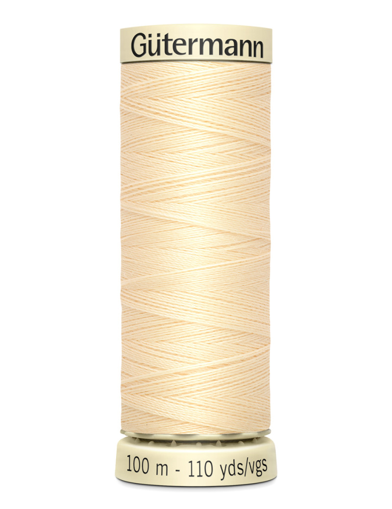 FIL GUTERMANN 100 % POLYESTER 100 M IVOIRE