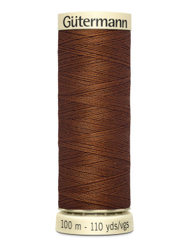 FIL GUTERMANN 100 % POLYESTER 100 M BRUN CUIVRE