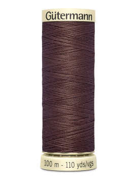 FIL GUTERMANN 100 % POLYESTER 100 M MARRON