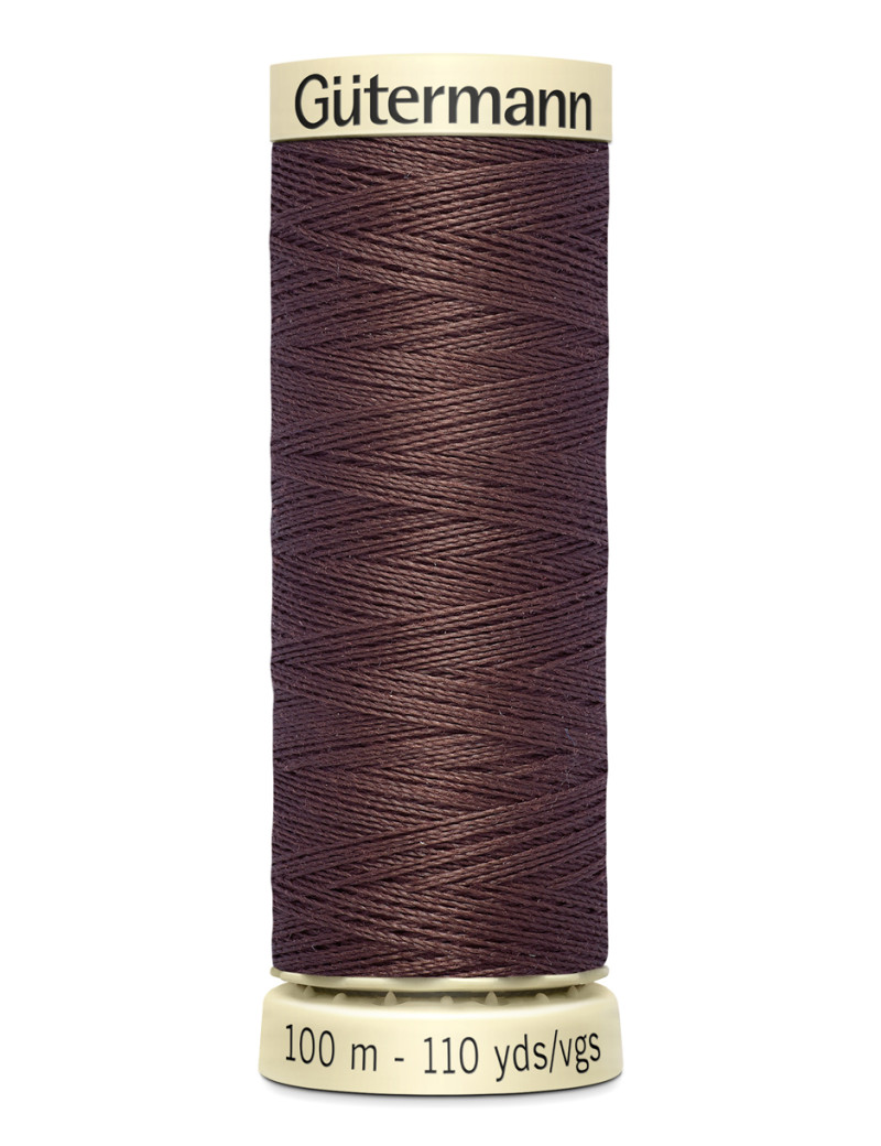 FIL GUTERMANN 100 % POLYESTER 100 M MARRON