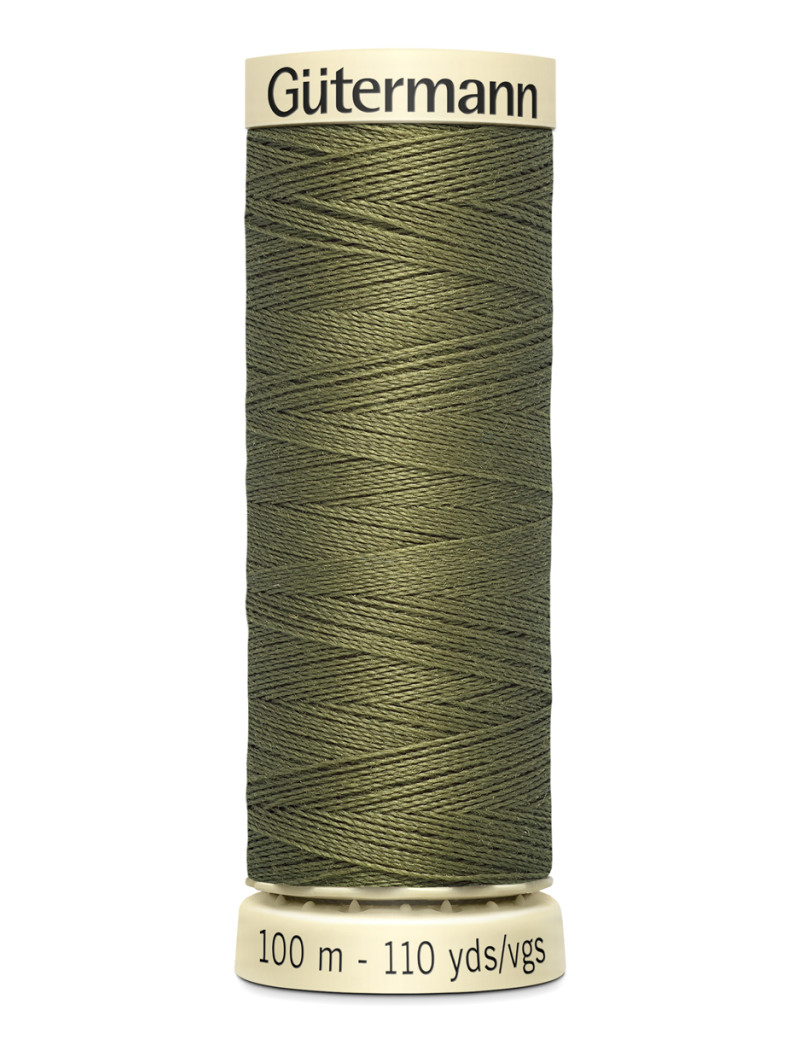 FIL GUTERMANN 100 % POLYESTER 100 M VERT KAKI