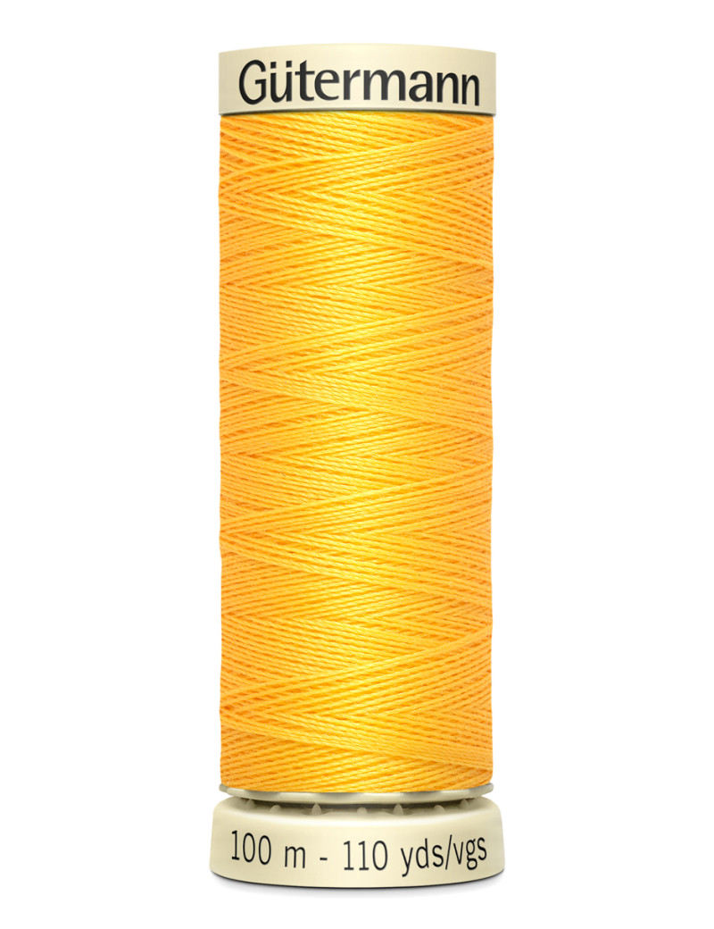 FIL GUTERMANN 100 % POLYESTER 100 M JAUNE POUSSIN