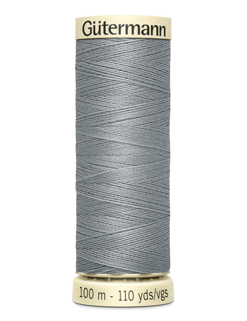 FIL GUTERMANN 100 % POLYESTER 100 M GRIS ARGENT