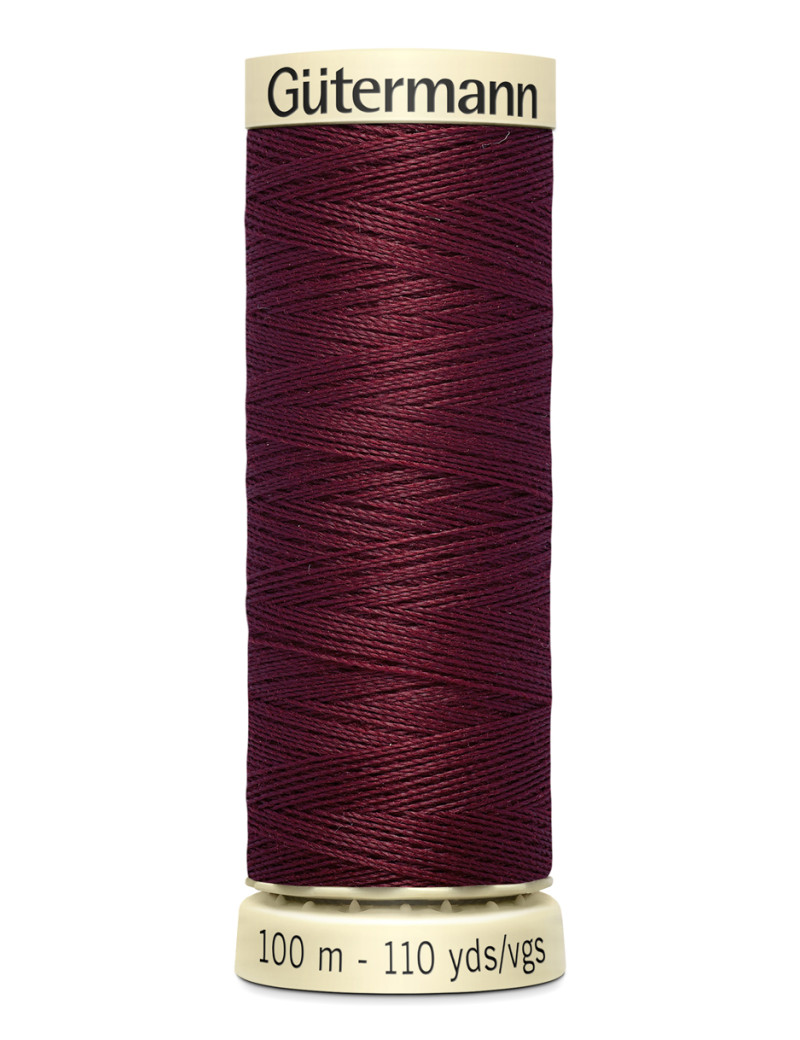 FIL GUTERMANN 100 % POLYESTER 100 M ROUGE BOURGOGNE