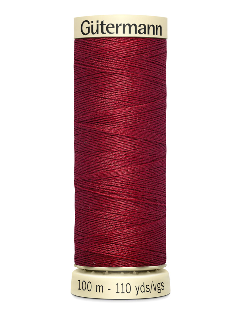 FIL GUTERMANN 100 % POLYESTER 100 M ROUGE CARMIN