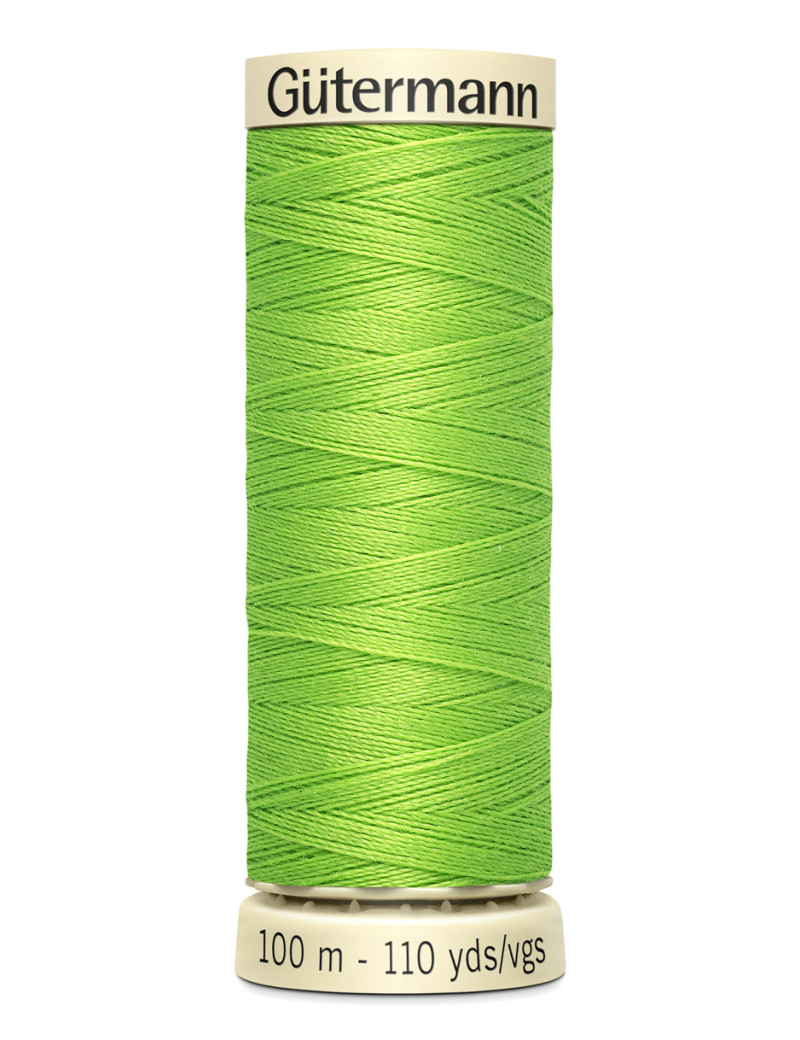 FIL GUTERMANN 100 % POLYESTER 100 M VERT FLUO