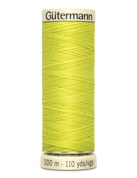 FIL GUTERMANN 100 % POLYESTER 100 M JAUNE CHARTREUSE