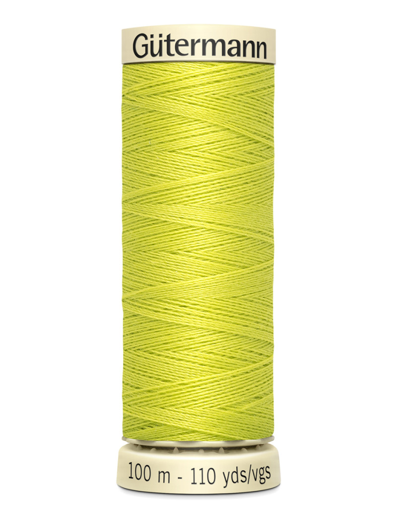FIL GUTERMANN 100 % POLYESTER 100 M JAUNE CHARTREUSE