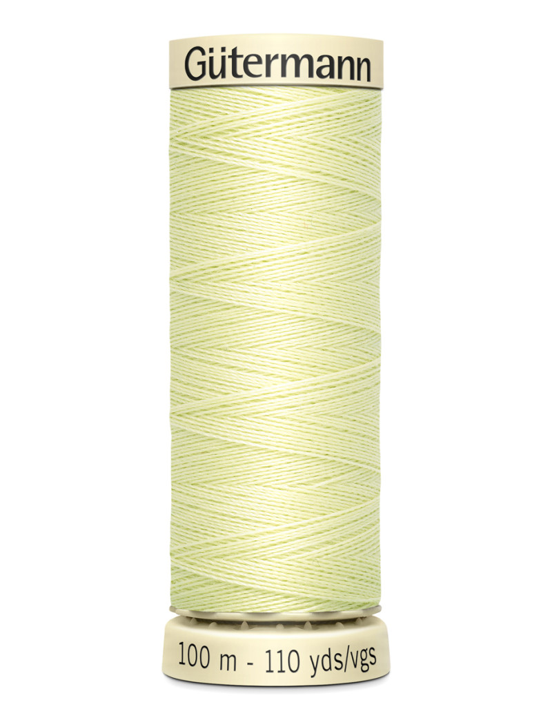 FIL GUTERMANN 100 % POLYESTER 100 M VERT PALE