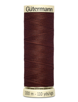 FIL GUTERMANN 100 % POLYESTER 100 M MARRON FONCE