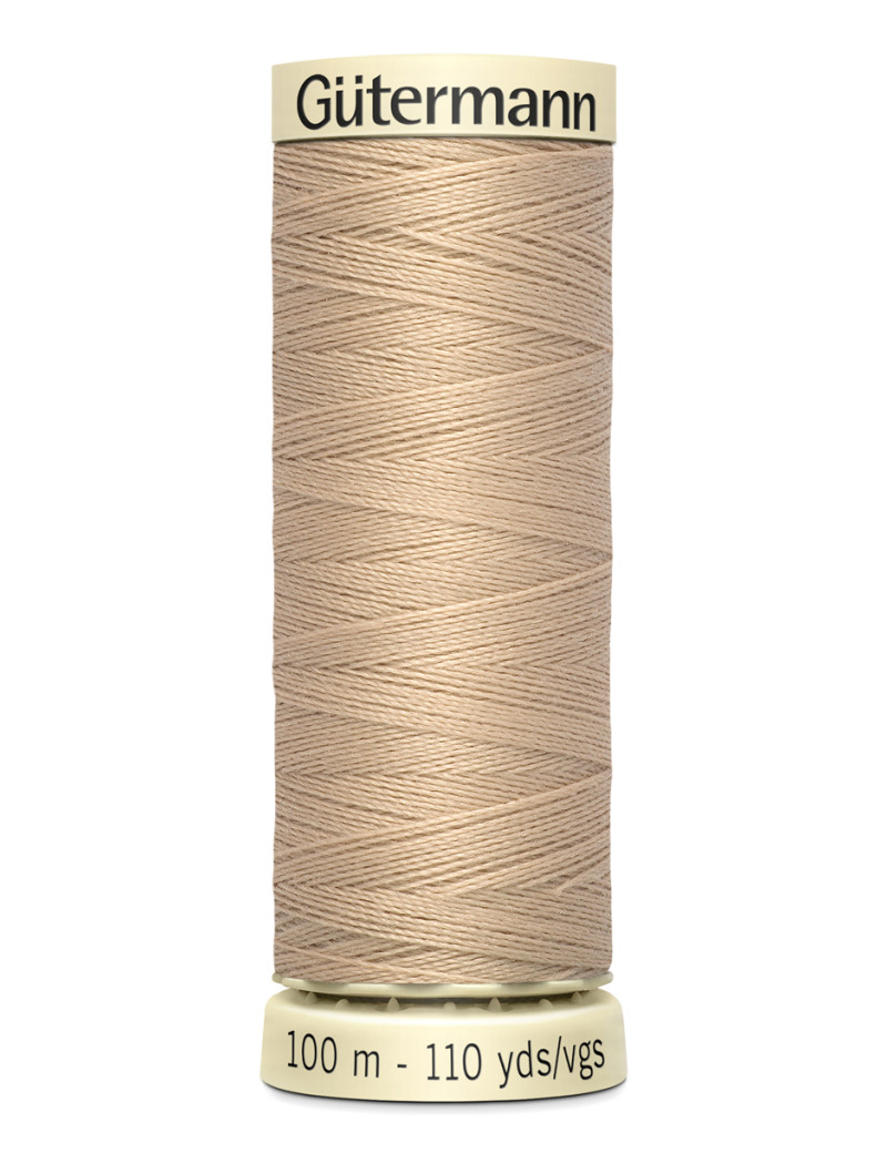 FIL GUTERMANN 100 % POLYESTER 100 M BEIGE FICELLE