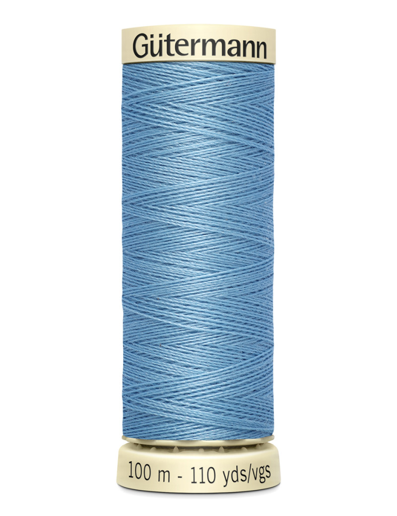 FIL GUTERMANN 100 % POLYESTER 100 M BLEU CLAIR