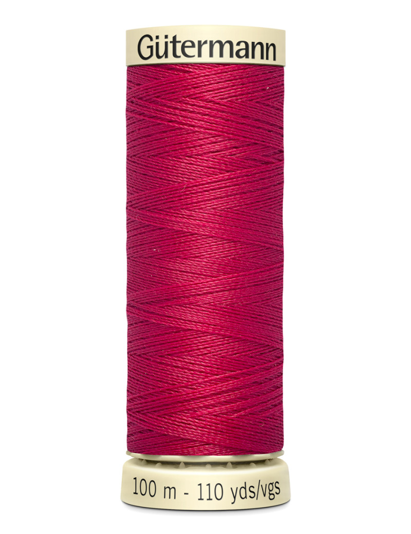 FIL GUTERMANN 100 % POLYESTER 100 M ROUGE RUBIS