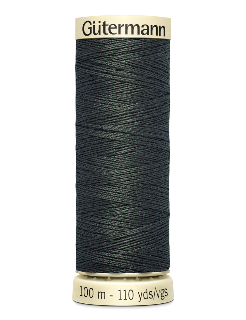 FIL GUTERMANN 100 % POLYESTER 100 M GRIS BITUME