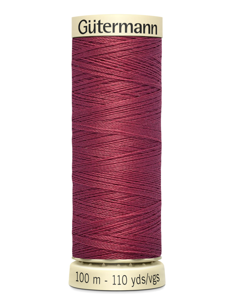 FIL GUTERMANN 100 % POLYESTER 100 M ROUGE ECREVISSE