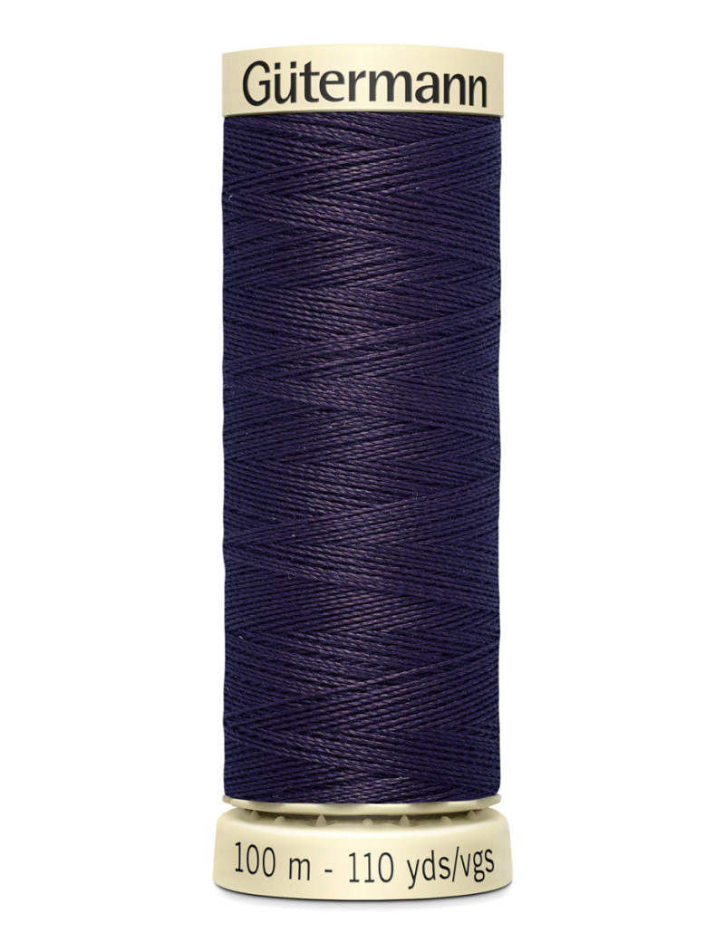 FIL GUTERMANN 100 % POLYESTER 100 M PRUNE FONCE