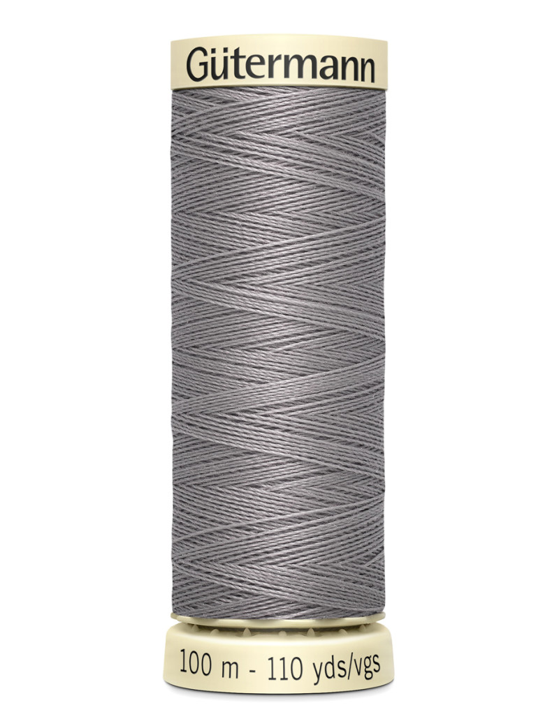 FIL GUTERMANN 100 % POLYESTER 100 M GRIS ACIER