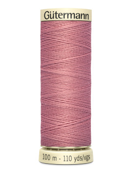 FIL GUTERMANN 100 % POLYESTER 100 M VIEUX ROSE